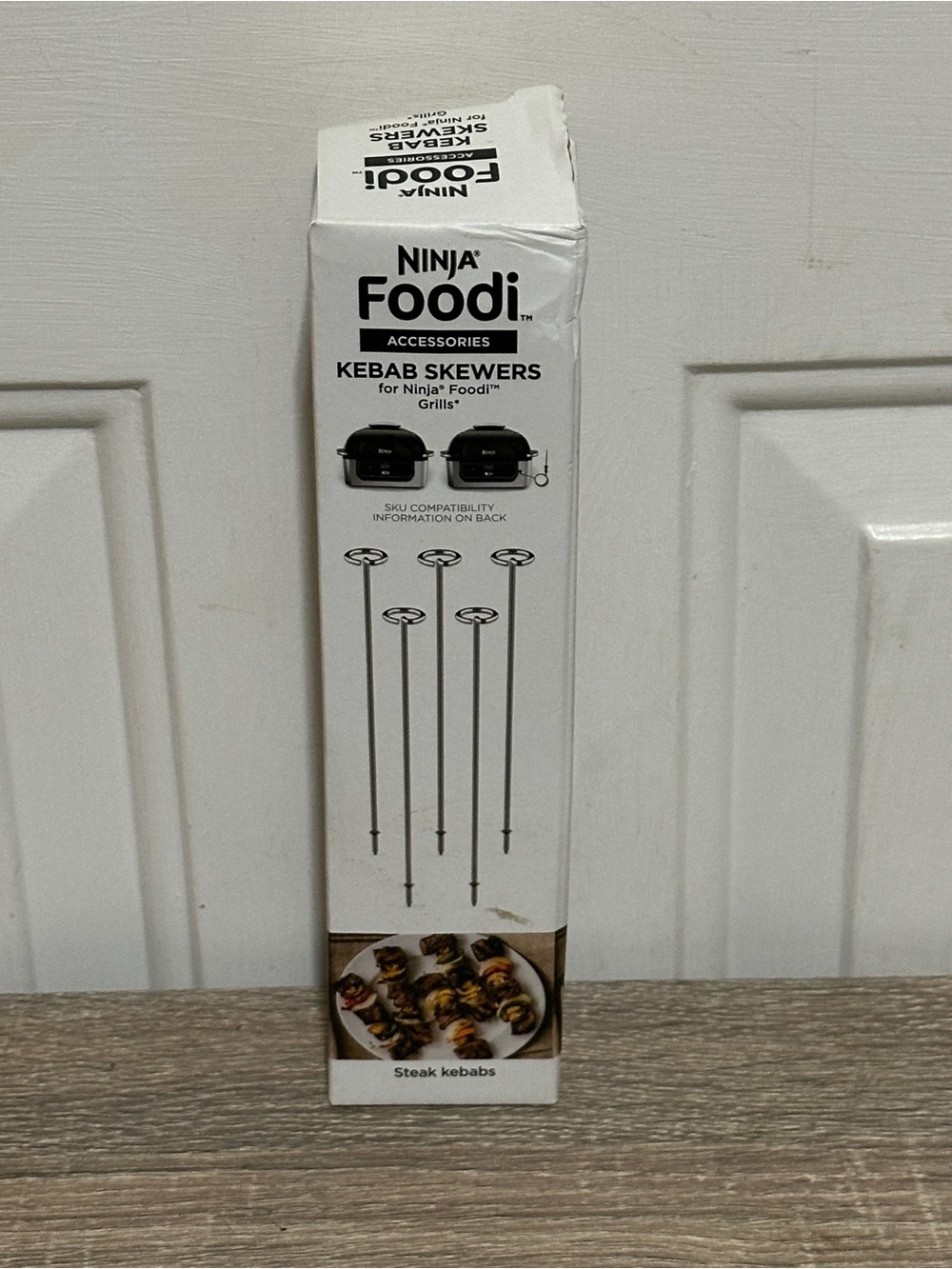 Ninja Foodi Grill Kebab Skewers, 7.25 inches, Stainless Steel, set of 5